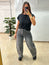 Jeans balloon gris