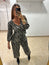 Conjunto animal print gris