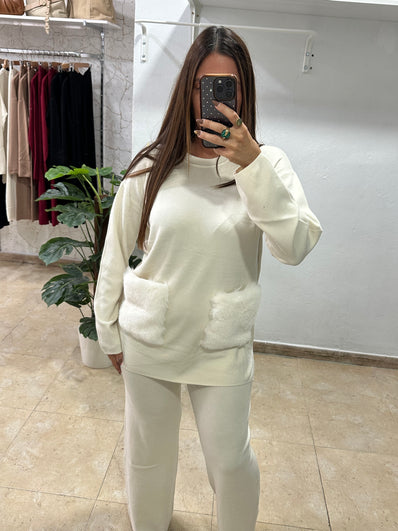 Conjunto bolsillos pelo