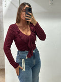 Blusa encajes