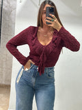 Blusa encajes