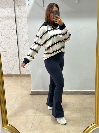 Legging afelpada azul marino