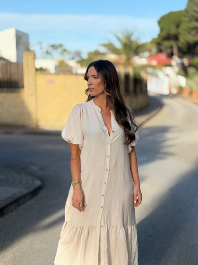 Vestido Silvia beige