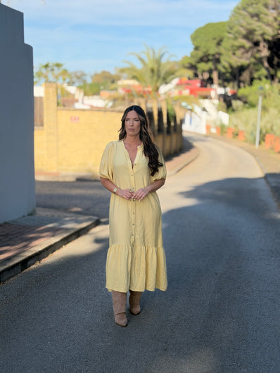 Vestido Silvia amarillo