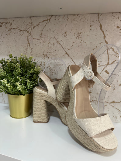 Sandalia esparto lino