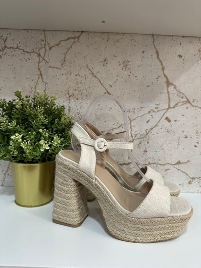 Sandalia esparto lino