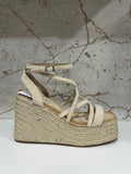 Cuña esparto beige