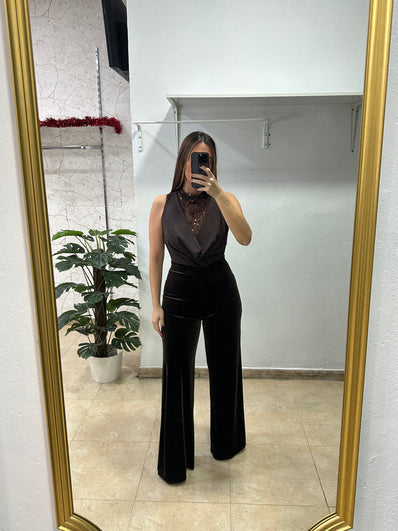 Pantalón terciopelo chocolate