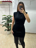 Vestido encajes negro