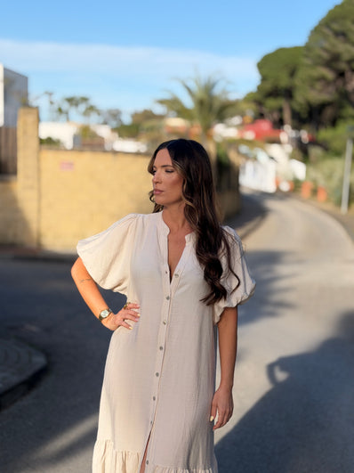 Vestido Silvia beige