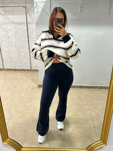 Legging afelpada azul marino