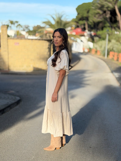 Vestido Silvia beige