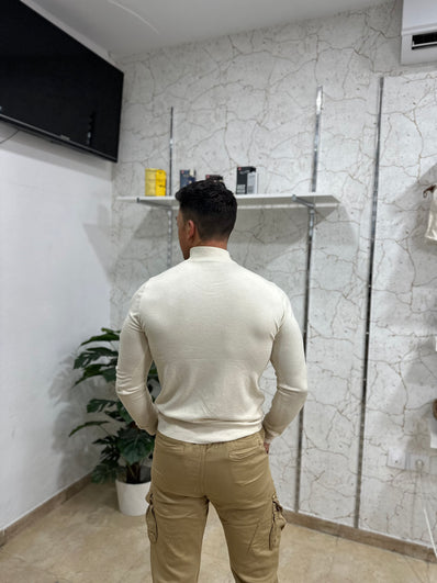 Jersey punto beige