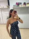 Conjunto lunares azul marino