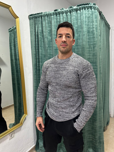 Jersey mezclillado negro