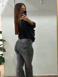 Jeans rectos gris 6216
