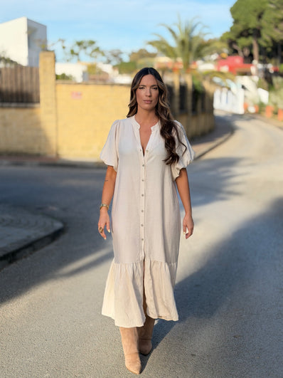 Vestido Silvia beige