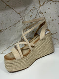 Cuña esparto beige