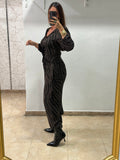 Conjunto animal print chocolate