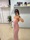 Conjunto Arancha rosa empolvado