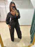 Conjunto animal print chocolate