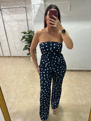 Conjunto lunares azul marino