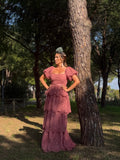 Bata perforada rosa