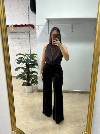 Pantalón terciopelo chocolate