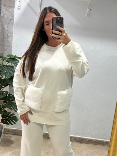 Conjunto bolsillos pelo