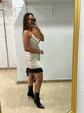 Vestido lencero asimétrico