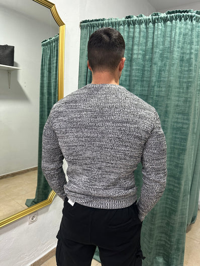 Jersey mezclillado negro